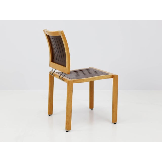 1980s Quadro-Stühle Stackable Chairs by Bruno Rey & Charles Polin for Dietiker, Switzerland, 1980, Set of 4 For Sale - Image 5 of 13