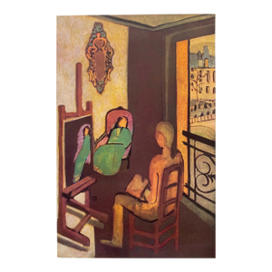 Henri Matisse Vintage 1946 1st Edition Fine Art Lithograph Print " Le Peintre Et Son Modele " 1916