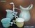 Aqua Green Ceramic Vase by Antonia Campi for SCI Laveno, Italy, 1950s For Sale - Image 8 of 9