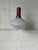 1960s Mid-Century Modern Teak and Opaline Glass Pendant Light Scandinavian Ceiling Lamp For Sale - Image 4 of 9