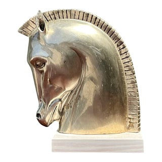 Vintage Horse Head Sculpture For Sale