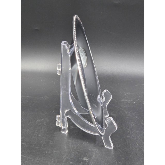 Mid 20th Century Vintage Silver Plated Serving Tray For Sale - Image 5 of 18