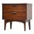 1960s Walnut Mid Century Nightstand For Sale