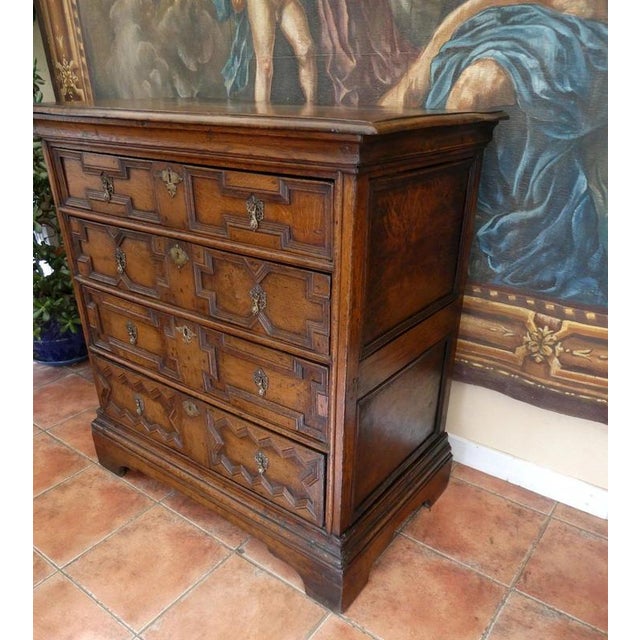 Antique 17th Century English Country Oak Chest of Drawers, 1630 For Sale - Image 17 of 18