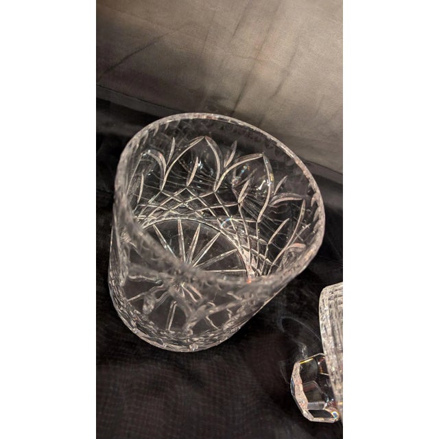 1970s Cut Crystal Ice Bucket For Sale - Image 6 of 6
