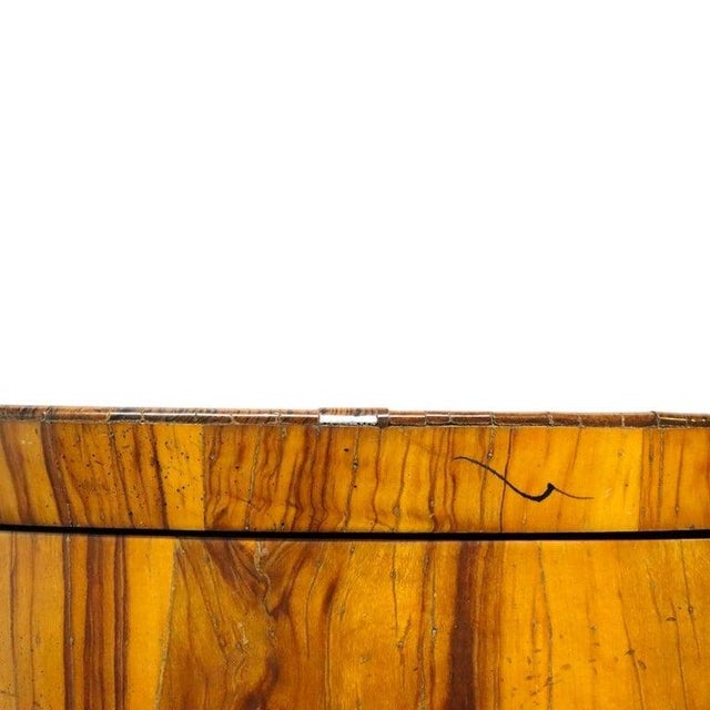 Italian Olivewood & Ormolu 2-Drawer Bombe Commode C1910 For Sale - Image 16 of 16