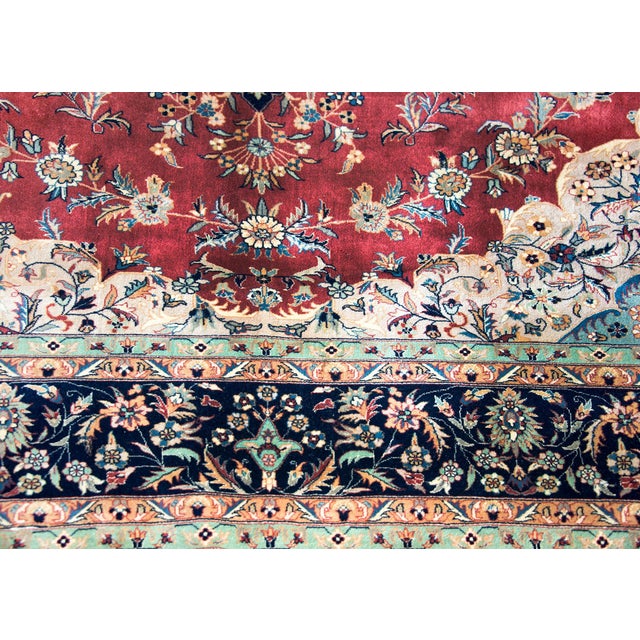 Vintage Indian Tabriz-Style Rug For Sale - Image 14 of 15