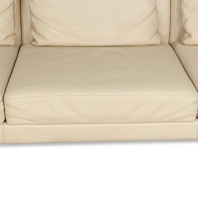 Moule 3-Seater Sofa in Beige Leather from Brühl For Sale - Image 9 of 16