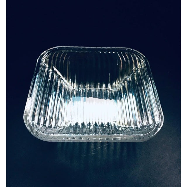 XL Mid-Century Czech Modern Crystal Art Glass Bowl, 1960s For Sale - Image 9 of 13