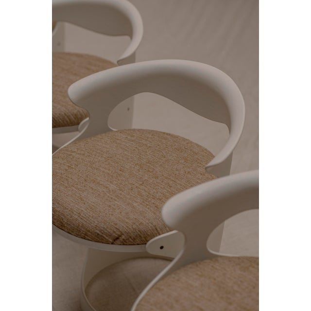 Vintage French Space Age Dining Chairs, 1970s, Set of 4 For Sale - Image 6 of 18