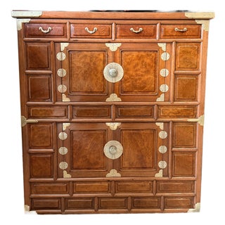 Antique Double Medallion Bandaji Cabinet For Sale