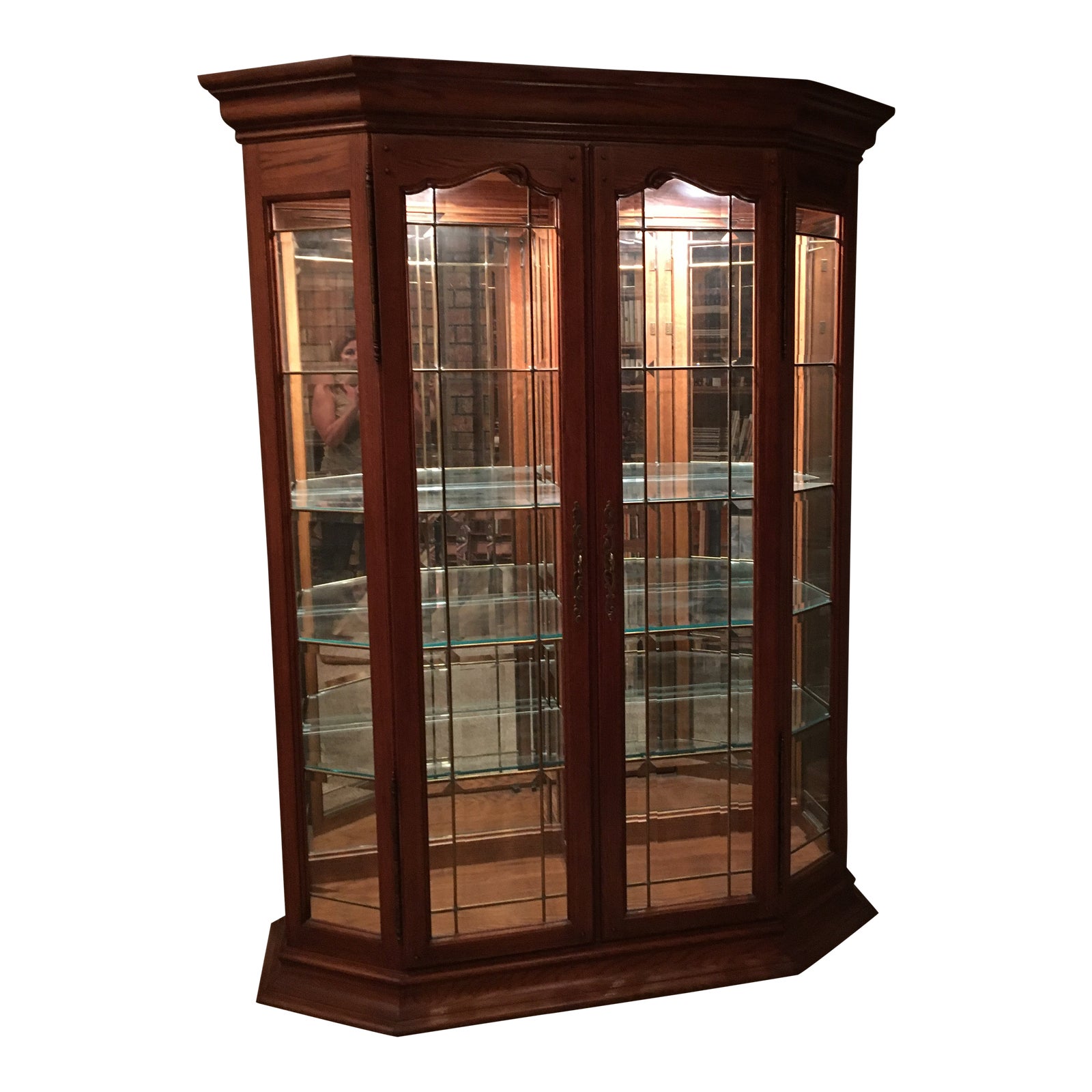 Thomasville Solid Wood Curio Chairish