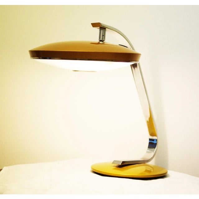 Metal Bicolored Desk Lamp from Fase, 1960s For Sale - Image 7 of 12