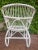 White Vintage Rattan Armchairs, 1950s, Set of 4 For Sale - Image 8 of 10