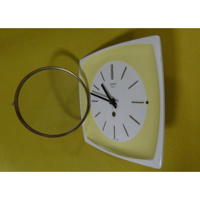 Mid-Century Modern Peter Electric Wall Clock, Germany, 1970s For Sale - Image 3 of 18