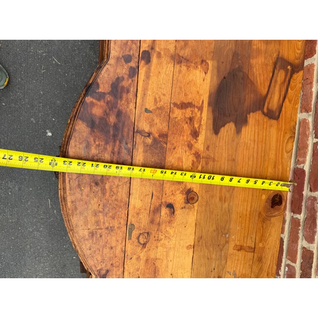 Vintage French Provincial Rustic Farmhouse Style Three Drawer Console Table/ Table Desk For Sale - Image 17 of 17