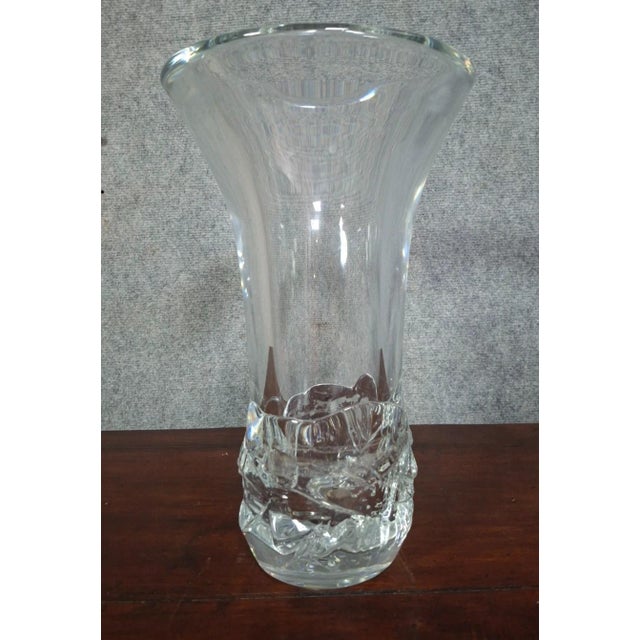 Glass Modern Crystal Vase from Daum, France For Sale - Image 7 of 8