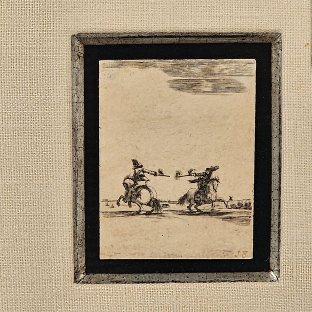 Early 19th Century Three Miniature Drawings Framed as One, Italy Circa 1800 For Sale - Image 5 of 5