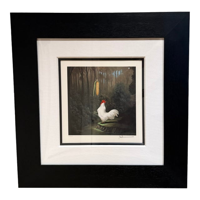 Robert Deyber ‘Cock Tease’ Signed Numbered Framed Lithograph Whimsical Pop Art For Sale