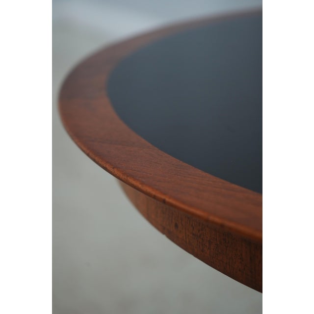 Bronze Pair Vintage French Empire Round Gueridon Side Tables W. Bronze Bases For Sale - Image 8 of 14