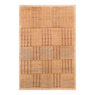 1990s Boheiman Gabbeh Tan/Brown Wool Rug - 6'0" X 8'6" For Sale