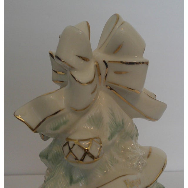 Lenox Holiday Traditions Porcelain Christmas Tree W/Toys & Gifts 9" For Sale - Image 4 of 11