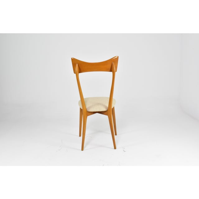 Beige Set of 4 Italian Dining Chairs by Ico & Luisa Parisi for Ariberto Colombo, 1950s For Sale - Image 8 of 8