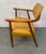 60's Mid-Century Modern Walnut and Vinyl Armchair For Sale In New York - Image 6 of 8