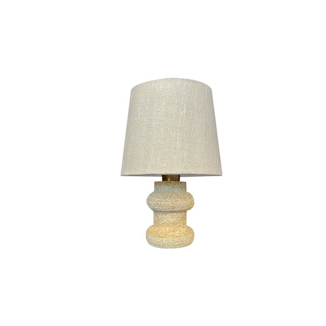 Brutalist Stone Table Lamp, Italy, 1960s For Sale