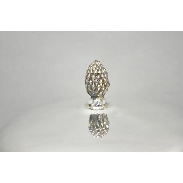 Art Deco Vintage Sheffield Art Deco Silver Plated Glass Lined Covered Ice Bucket W/ Lid For Sale - Image 3 of 13