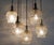 1970s Mid-Century Cascade Pendant Light with 7 Shades in Bubble Glass and Chrome, 1960s For Sale - Image 5 of 13