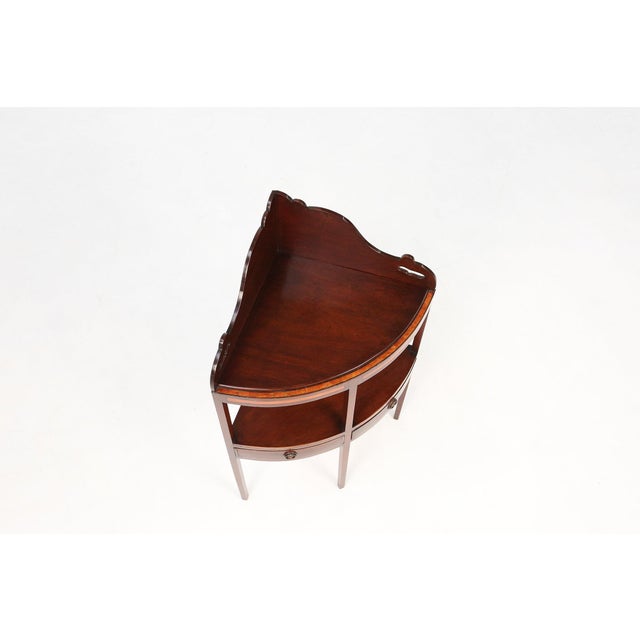 Vintage Corner Cabinet with Wood Inlay and Drawers, France, 1850s For Sale - Image 5 of 12