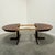 High quality round dining table made from mahogany. Extandable with 2 extra leaves (55 cm). Dimensions: height 74 cm,...