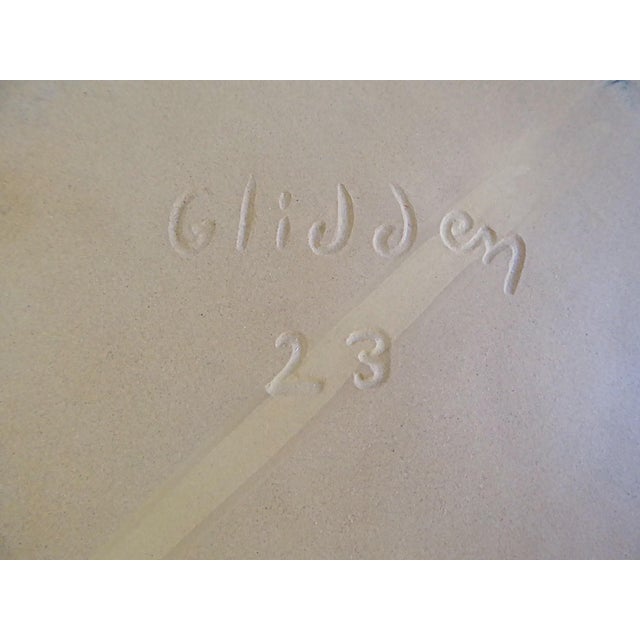 Mid Century Modern Hard to Find Glidden Pottery #23 Aztec Large Bowl For Sale In Miami - Image 6 of 10