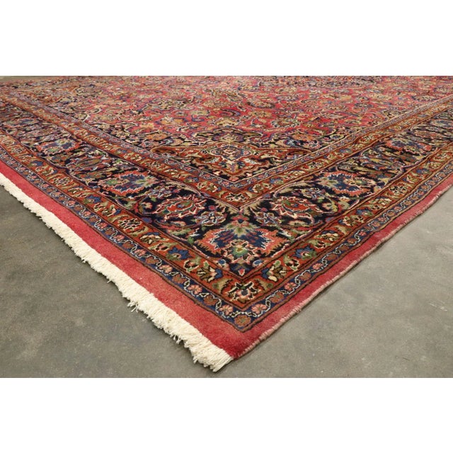 Large Vintage Persian Mashhad Rug, 09'06 X 16'00 For Sale In Dallas - Image 6 of 9