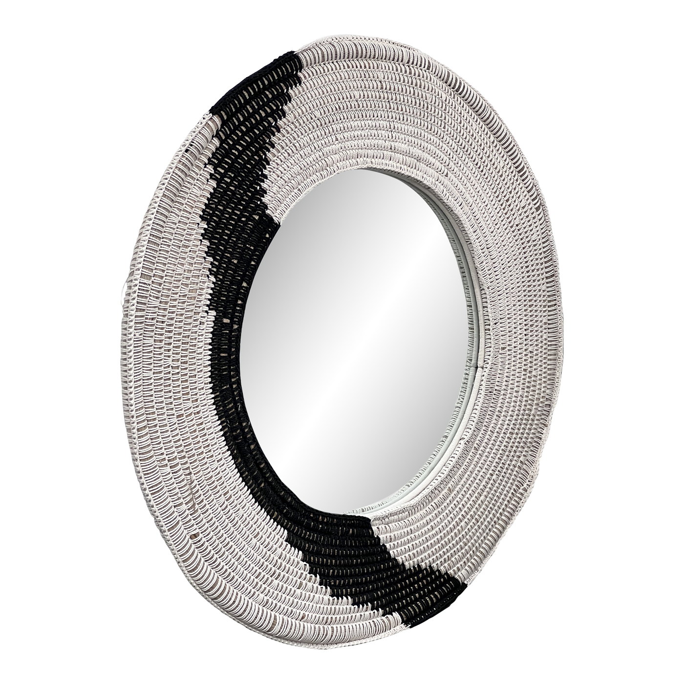 Palecek Viggo Collection Round Rattan Wall Mirror - image 0