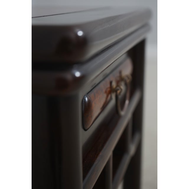 Vintage Rosewood Chinese 1 Drawer Occasional Table For Sale - Image 12 of 16
