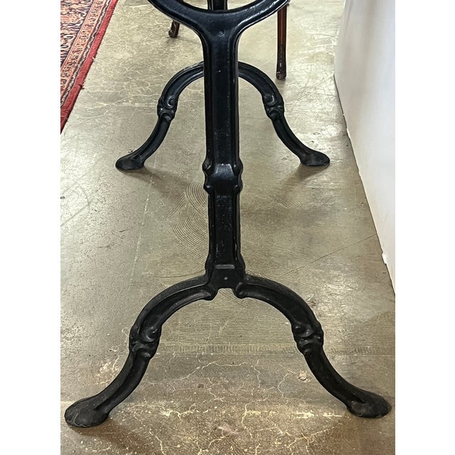 Late 19th Century Late 19th Century French Iron + Granite Pastry Table For Sale - Image 5 of 6