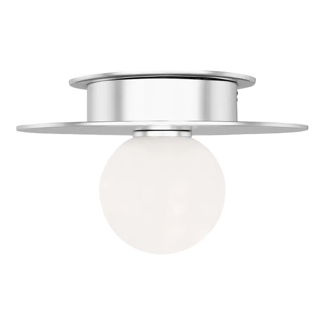 Kelly Wearstler by Visual Comfort Studio Nodes Small Flush Mount in Polished Nickel For Sale
