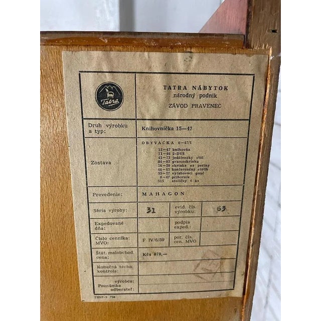 Vintage Brown Bookcase, 1960s, in Good conditions. Designed 1960 to 1969