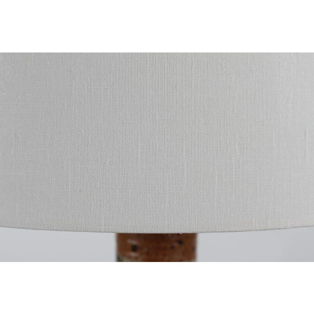 1970s Rustic Stoneware Table Lamp from Tue Poulsen, Denmark, 1970s For Sale - Image 5 of 12