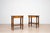 Empire Style Side Tables with Brass Details and Inlaid Tops, 1970s, Set of 2 For Sale - Image 3 of 15