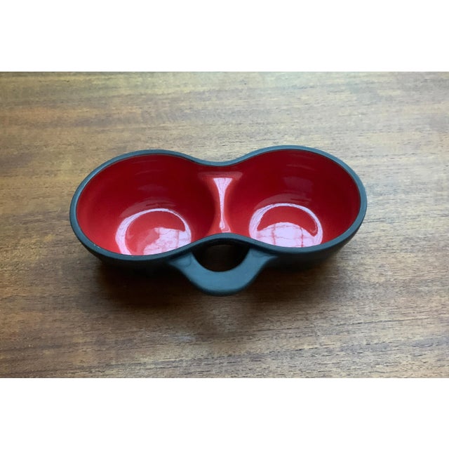 Brown Vintage German Pottery Bowl from Wormser Terra-Sigillata For Sale - Image 8 of 18