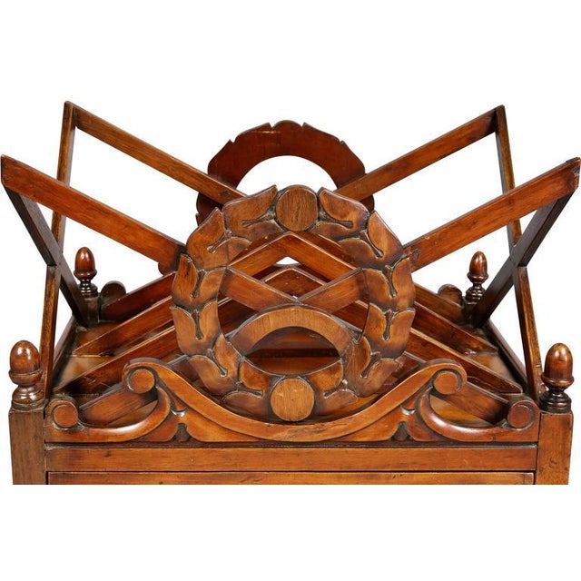 Gothic William IV Mahogany Canterbury For Sale - Image 3 of 11