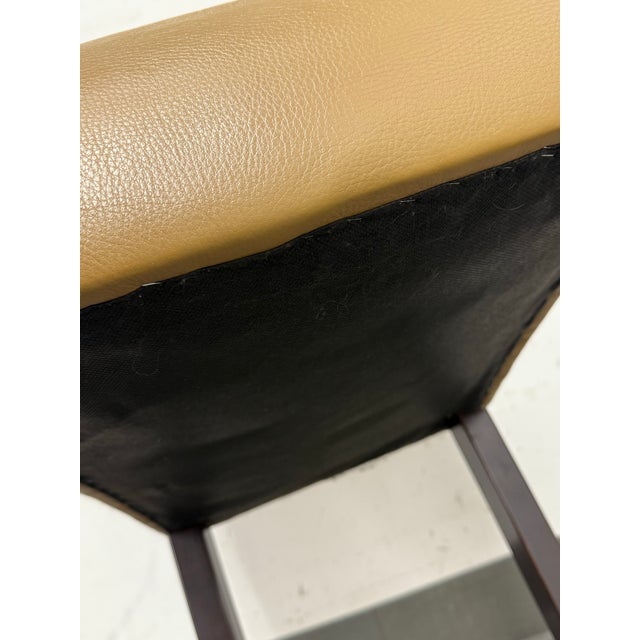 Animal Skin Palecek X Holly Hunt Hudson Leather Counter Stool For Sale - Image 7 of 12