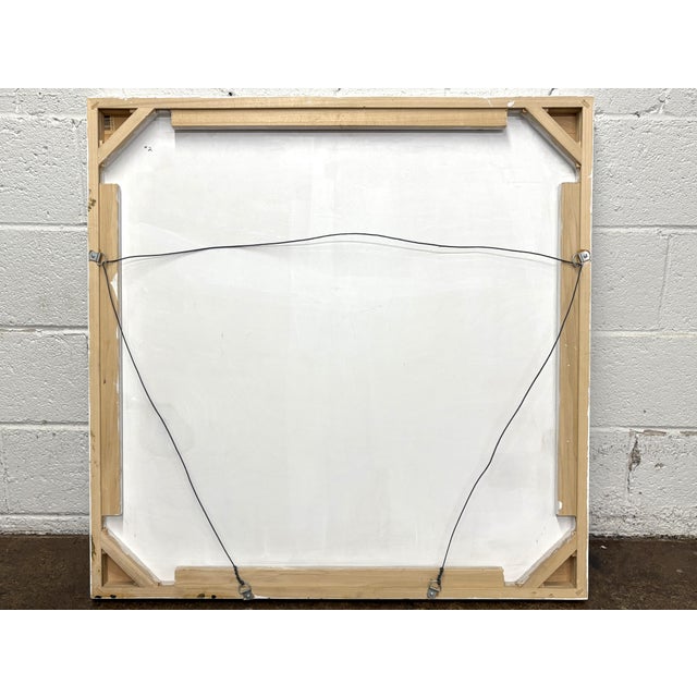 Wood Sandra Hoffman 20th C. American Philadelphia Triptych Landscape Painting For Sale - Image 7 of 9