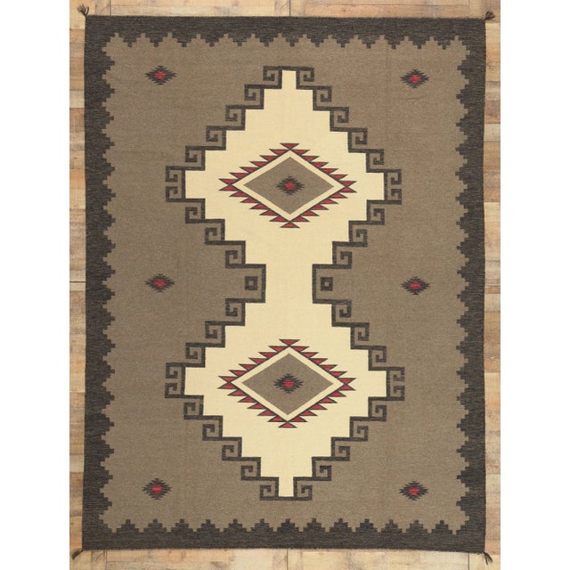 Southwest Modern Ganado Navajo-Style Rug - 08'11 X 11'11 For Sale - Image 9 of 9