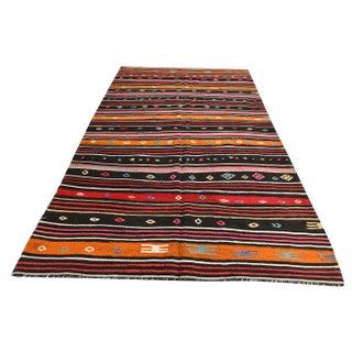 Vintage Anatolian Traditional Kilim Rug For Sale