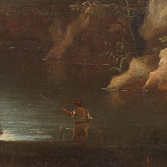 After Bartolomeo Pedon, VenetianLandscape and Figures, 18th Century, Canvas For Sale - Image 6 of 13