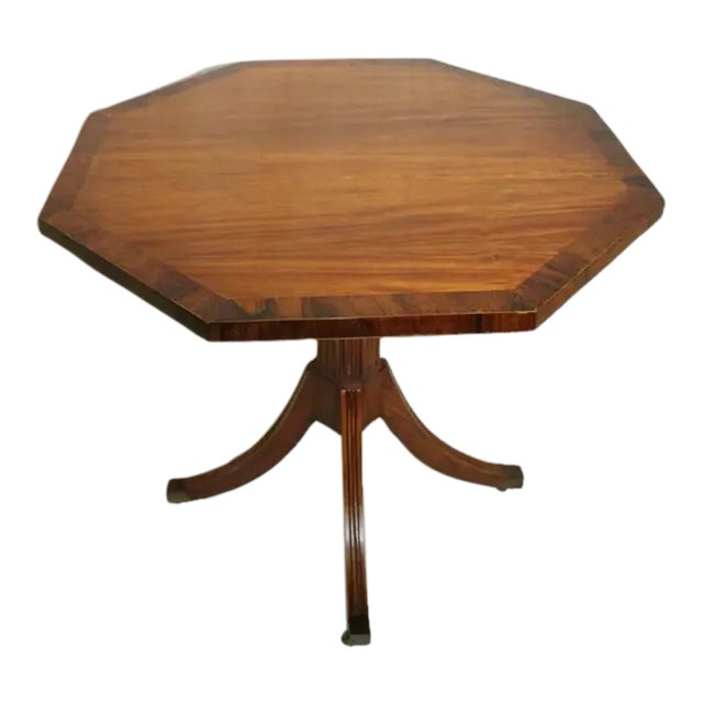 Early 20th Century Hand Made Regency Satinwood Center Table With Rosewood Banding For Sale